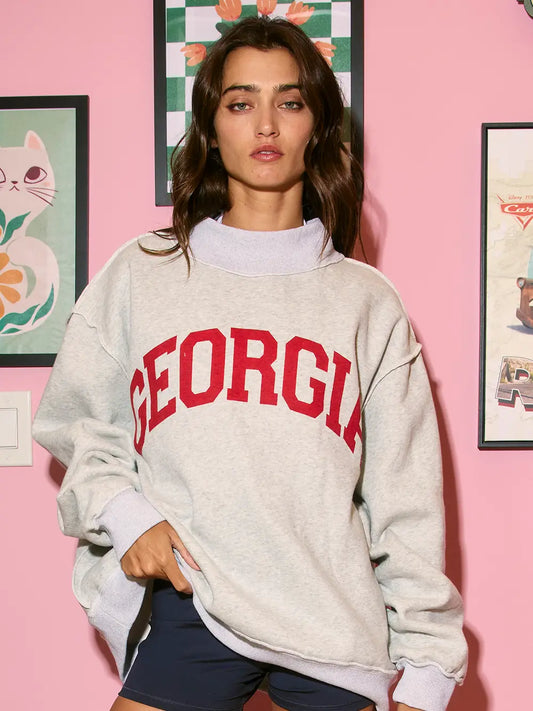 GEORGIA & GA REVERSIBLE MOCKNECK SWEATSHIRT image 0