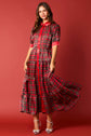 CHRISTMAS PLAID ORGANZA MIDI DRESS image 2