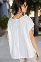 OFF WHITE CVC SLUB OVERSIZED SS TOP image 1