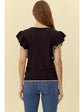 Black top with white trim image 1