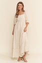 FLORAL PRINT MAXI DRESS