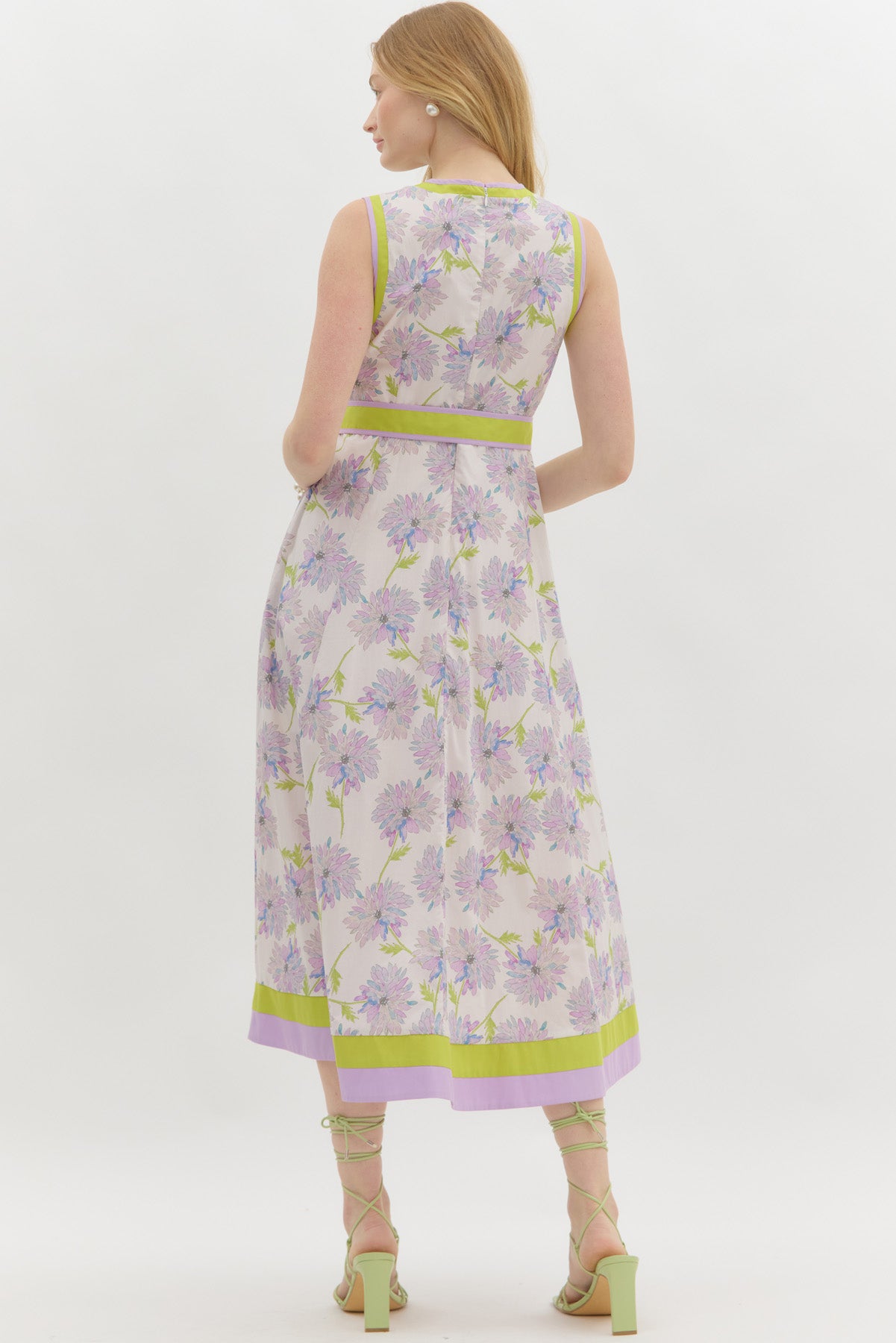 Lavender Lime Floral Midi image 2