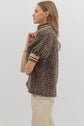 Leopard Half Zip Pullover Top image 6