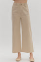 Stone High Waisted, Wide Leg Ankle Pant image 1