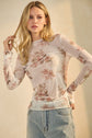 Sheer Vintage Floral Top image 2