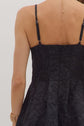 Black Floral Jacquard Sleeveless Midi image 6