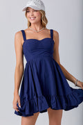 Navy Mini With Sleeveless Scrunch Straps image 0