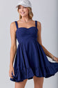 Navy Mini With Sleeveless Scrunch Straps image 0
