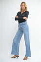 Med - Stretchy Wide Leg Jeans image 0