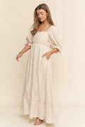 FLORAL PRINT MAXI DRESS