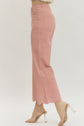 Scallop Eyelet Hem Ankle-Length Pant