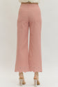 Scallop Eyelet Hem Ankle-Length Pant