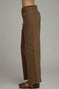 Solid Wide Leg Pant Featuring Horsebit Hardware