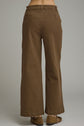 Solid Wide Leg Pant Featuring Horsebit Hardware