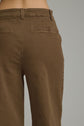Solid Wide Leg Pant Featuring Horsebit Hardware