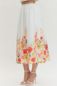 Floral Print Top & Midi Skirt