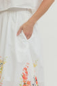 Floral Print Top & Midi Skirt
