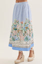 Striped Scenic Maxi Skirt