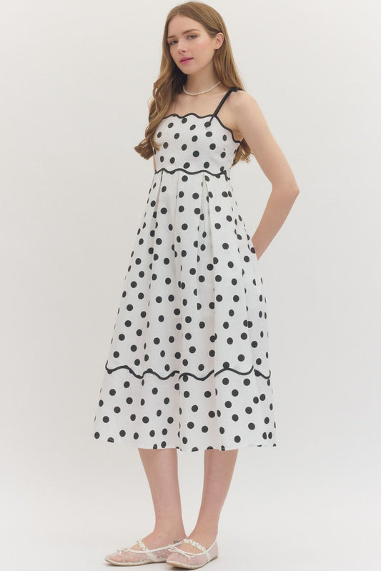 Polka Dot Midi