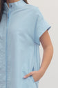 Solid Short Sleeve Mini Dress