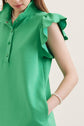 Solid Mini with Scallop Flutter Sleeve