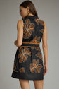 Floral Embroidered Sleeveless Mini Dress