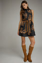 Floral Embroidered Sleeveless Mini Dress