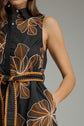 Floral Embroidered Sleeveless Mini Dress