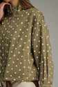 Polka Dot Denim Jacket
