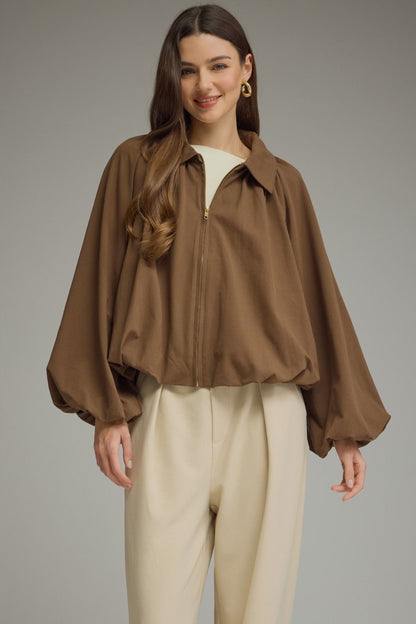 Solid Long Sleeve Jacket