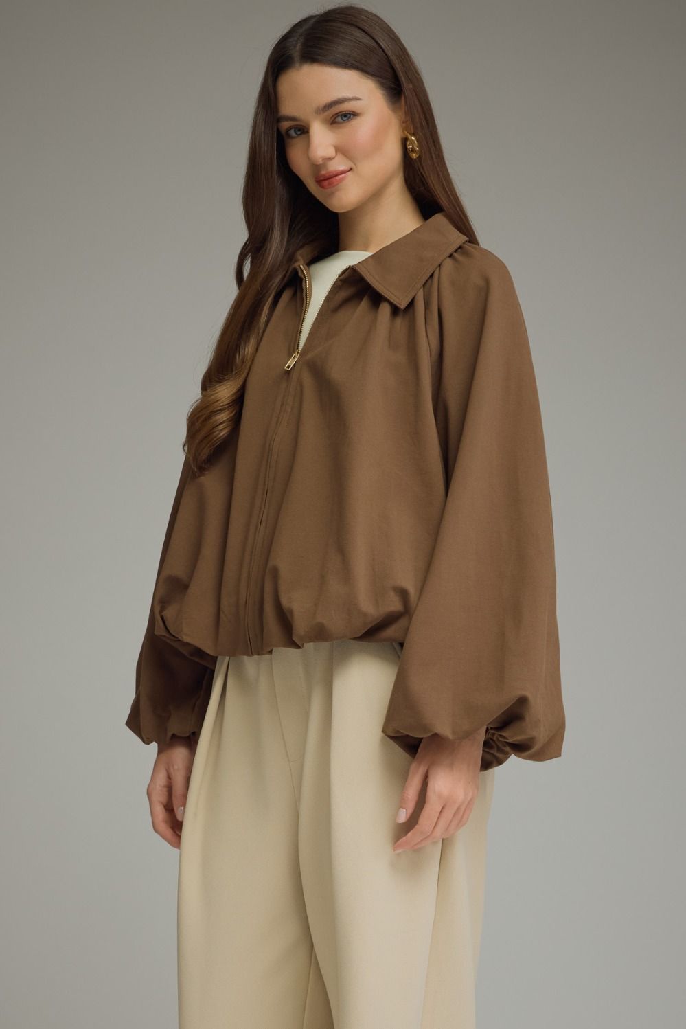 Solid Long Sleeve Jacket