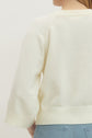 Solid Raglan 3/4 Sleeve Sweater Knit Top