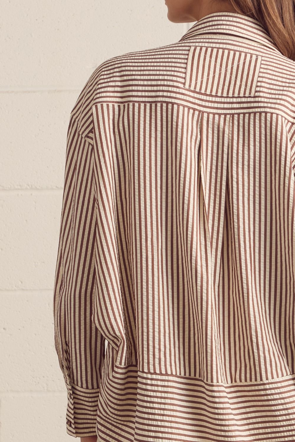 Long Sleeve Button Up Collard Top