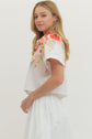 Floral Print Top & Midi Skirt