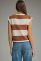 Striped Cap Sleeveless Sweater