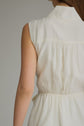 Solid Sleeveless Top With Waist Tie
