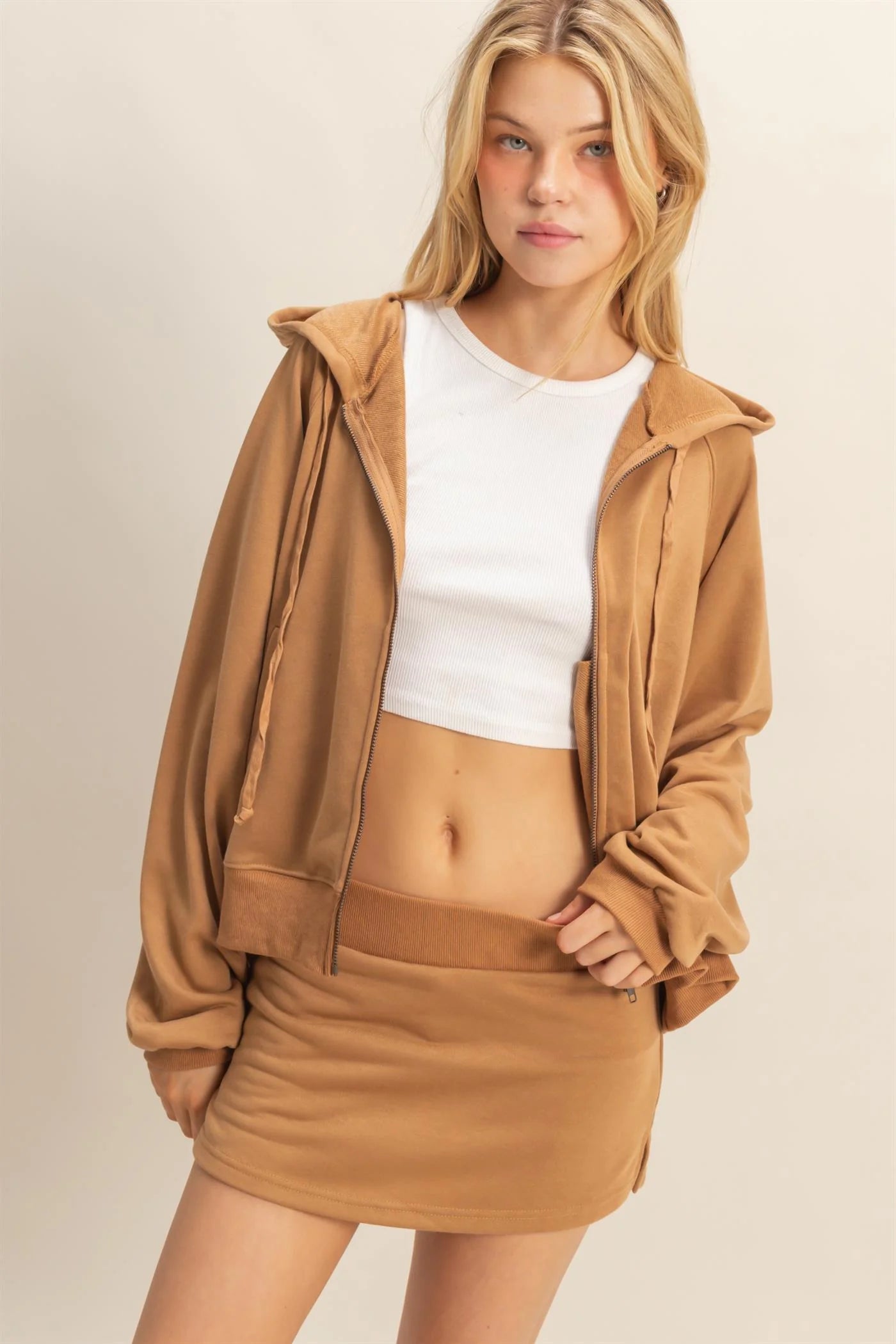 Casual Hoodie And Skorts Set image 8