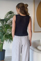 Navy Crochet Knit Vest image 2