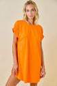 Orange Knit Mini Dress image 4