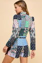 Quilted crop jacket image 1
