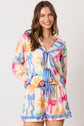 Satin Bow Print Pajama Set image 0