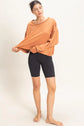 Long Sleeve Open Back Top