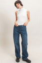 Sleeveless Mock Neck Top