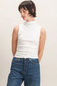 Sleeveless Mock Neck Top