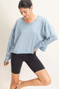 Long Sleeve Open Back Top
