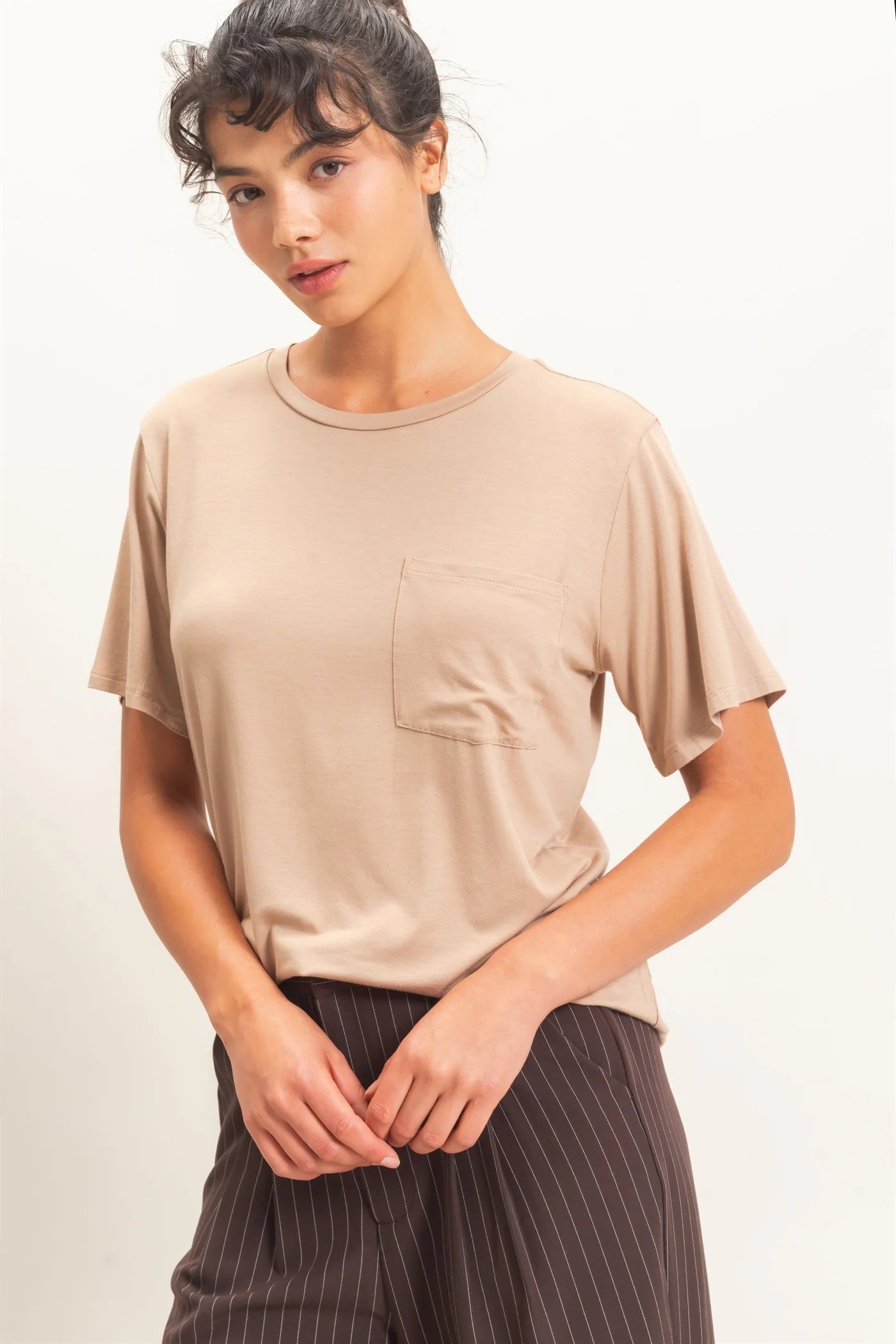 Classic Crew Neck Pocket T-Shirt