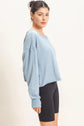 Long Sleeve Open Back Top