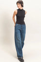 Sleeveless Mock Neck Top