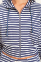 Waffle Textured Zip-Up Hoodie