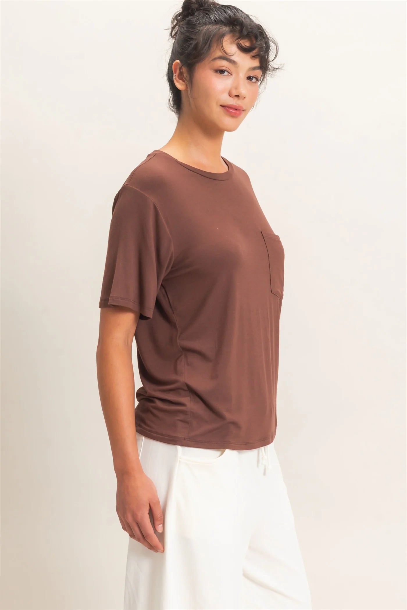 Classic Crew Neck Pocket T-Shirt